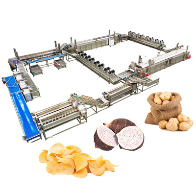 100KG Frozen Potato Chips Production Line for Water-based Chips Processing Plant
