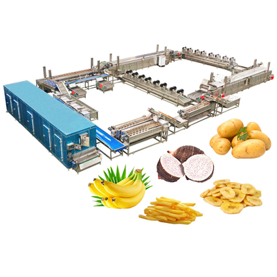 100KG Frozen Potato Chips Production Line for Water-based Chips Processing Plant